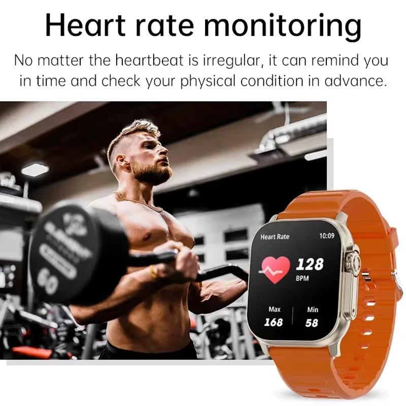 Montre connectée Watch 10 Ultra 49 mm 2026 Nouvelle version NFC Hommes Femmes Suivi GPS Appel Bluetooth Musique BT Jeux
