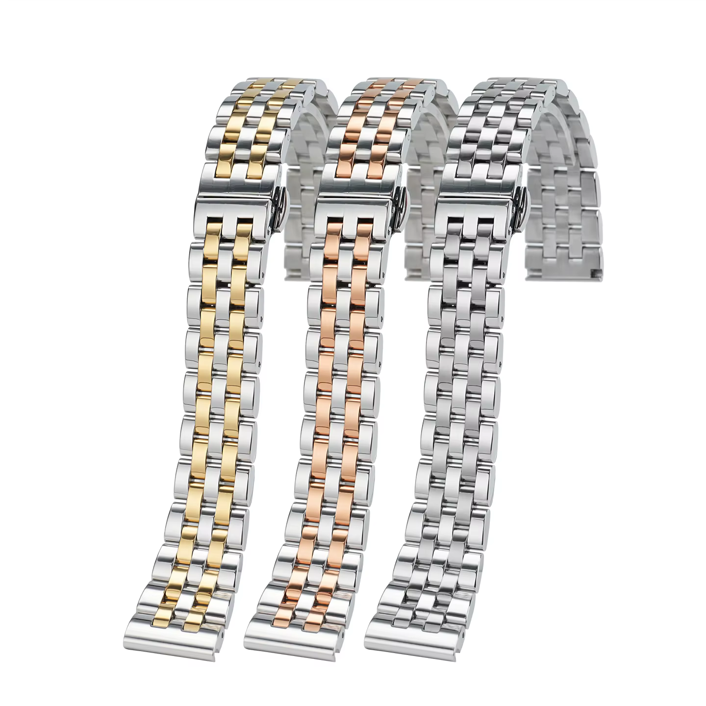 Bracelet en métal en acier inoxydable pour Cartier Panthere Santos Dumont Tank Solo