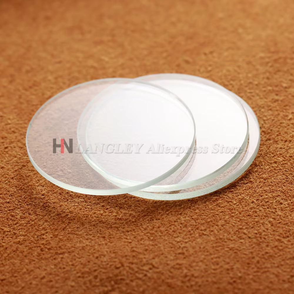 Verre de montre rond de remplacement plat