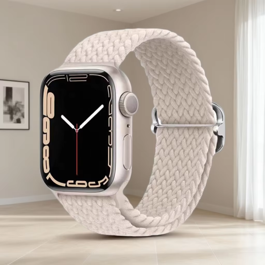 Bracelet en nylon tissé respirant et doux pour Apple IWatch Series 11 10 9 8 7 6 5 4 SE 40/41/42/44/45/46mm