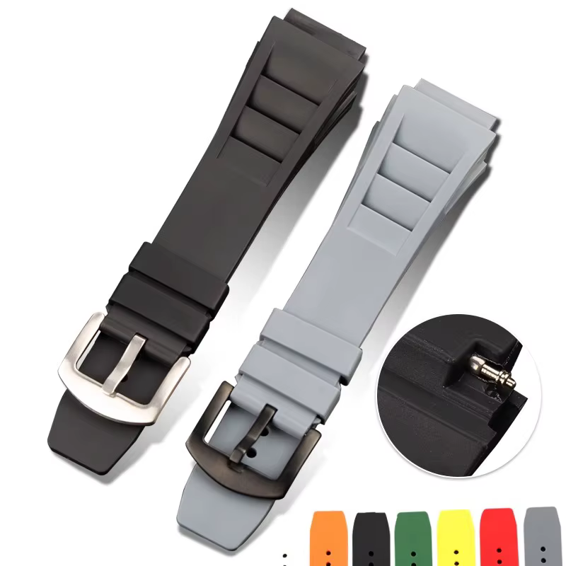 Bracelet de montre en caoutchouc de style d'oreille frais