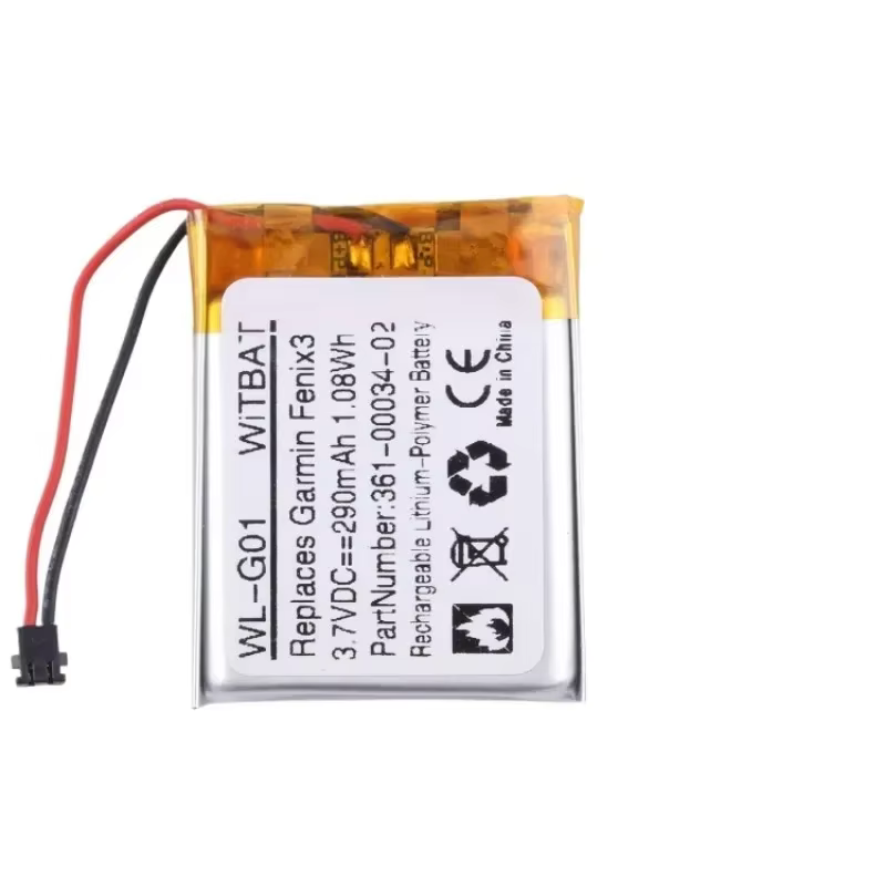 Nouveau 361-00034-02 3.7V 290mAh batterie de montre intelligente pour Garmin Fenix 3 Fenix3 HR Batteries rechargeables