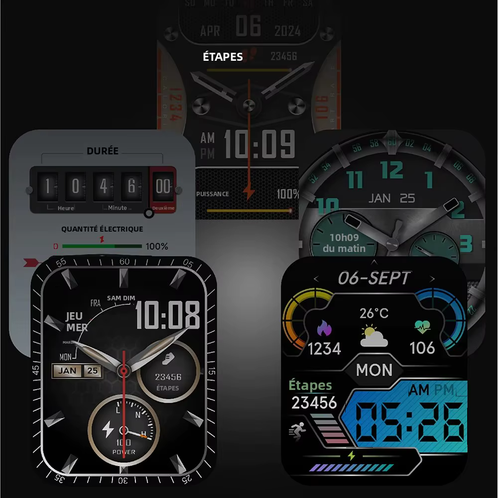 Montre connectée électronique avec appels Bluetooth