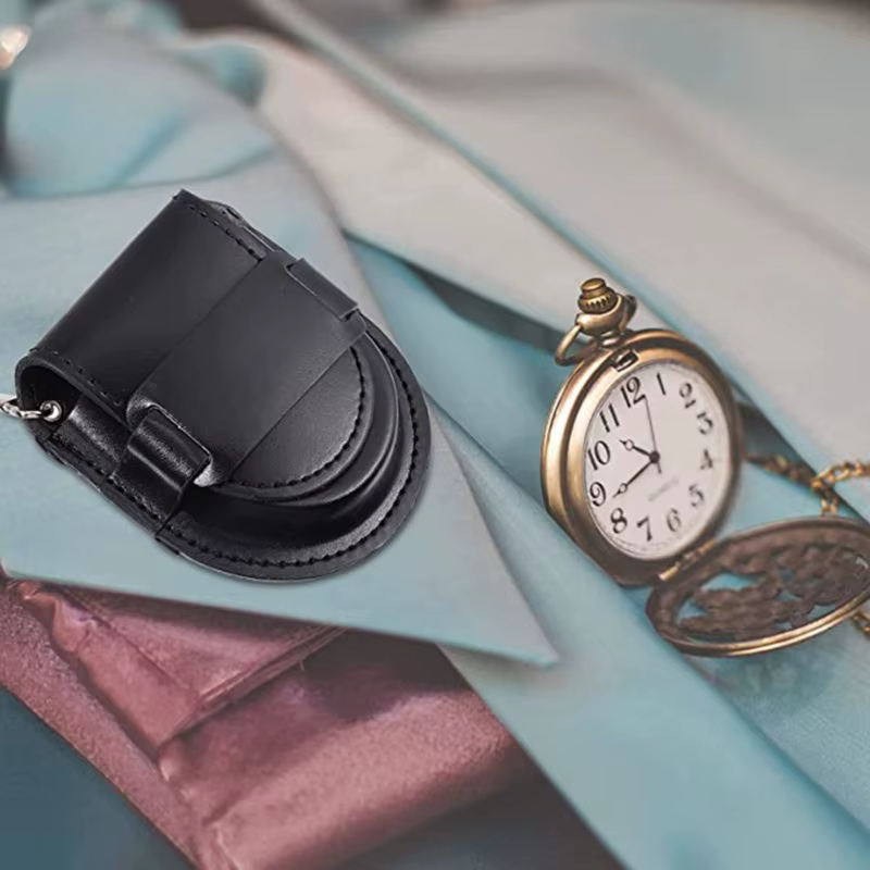 Pochette de montre en cuir