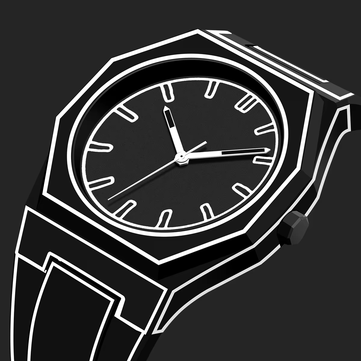 Moderne minimaliste croquis créatif sport et loisirs montre Design