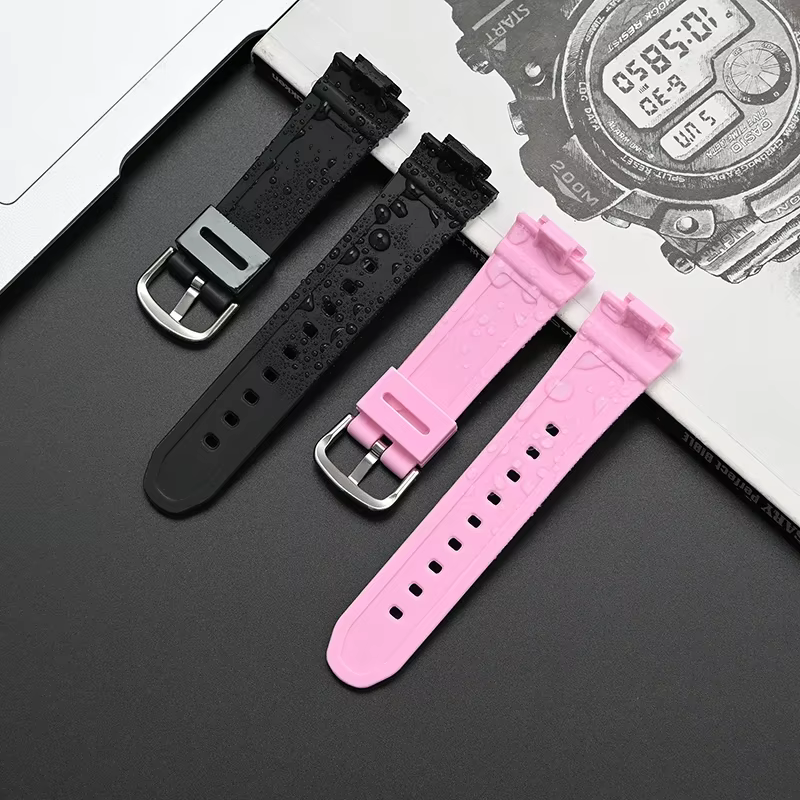 Bracelet de montre en résine 14mm pour Casio BABY-G BGA-130/131/160/161 BGD-140/500/560 BGD-5000/5020