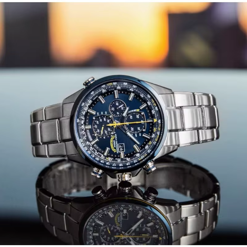 Montre chronographe atomique élégante pour homme | Design sportif de luxe