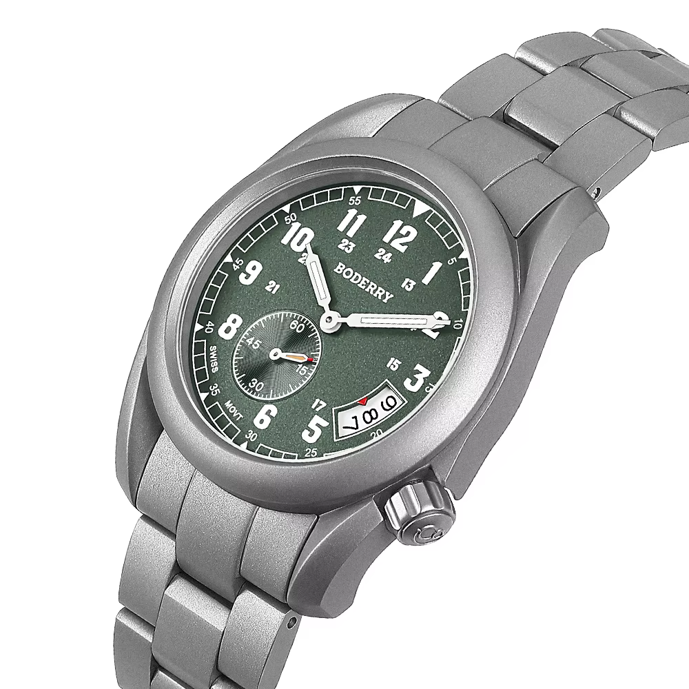 Boderry VOYAGER 38 Field Watch Mouvement à quartz