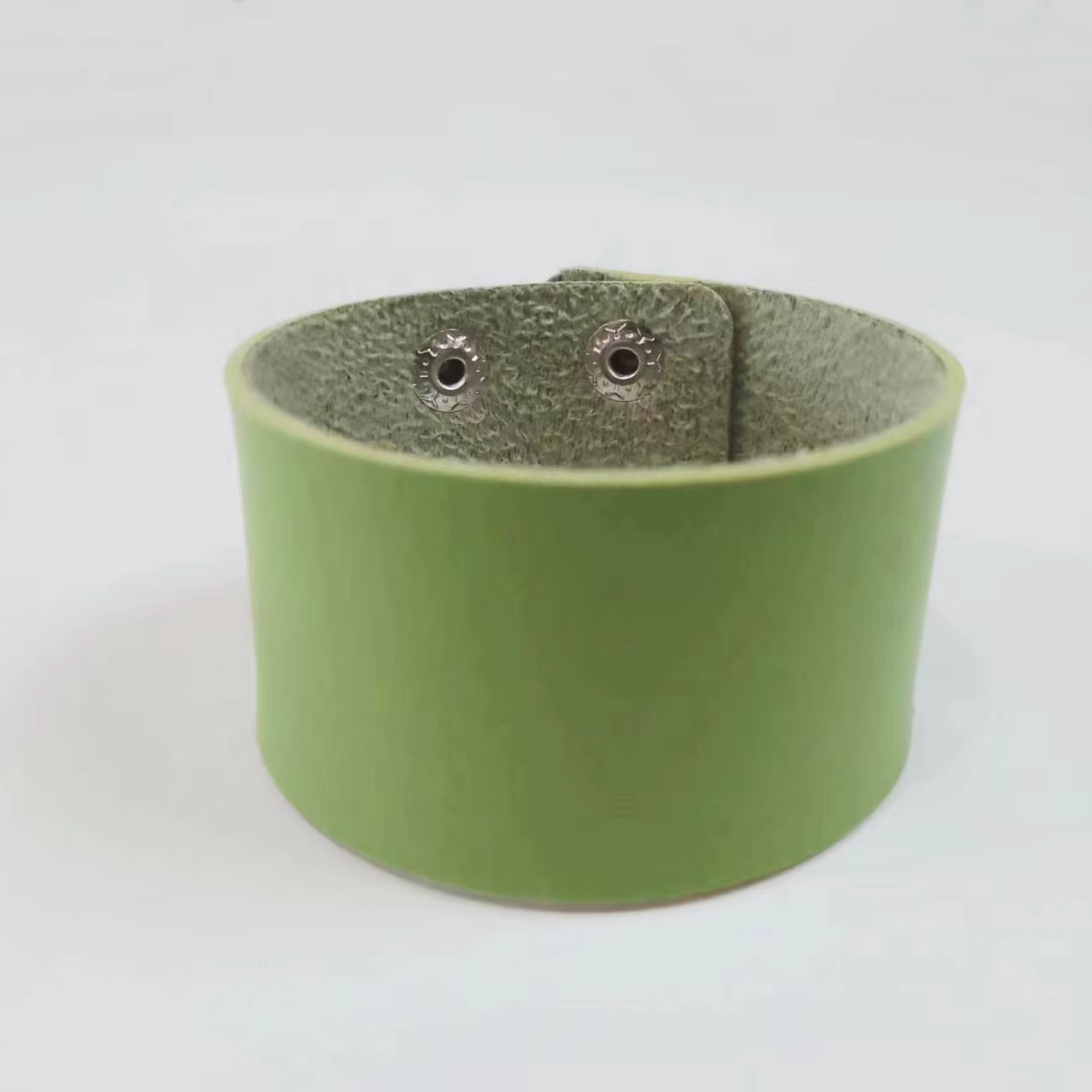 Bracelet large en cuir de vachette pour hommes et femmes