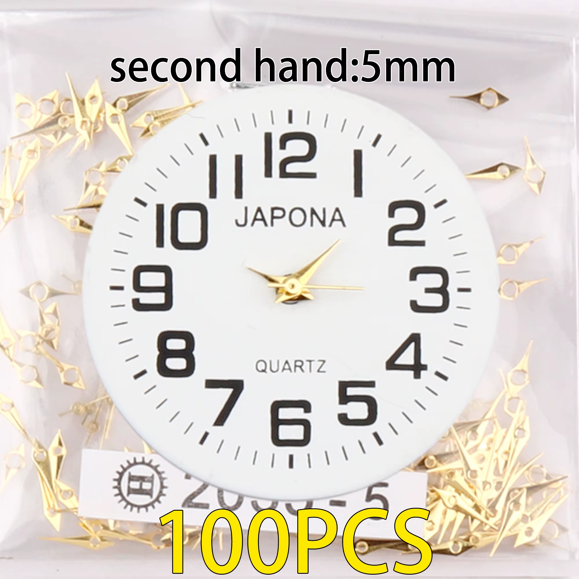100 ensemble aiguilles de montre