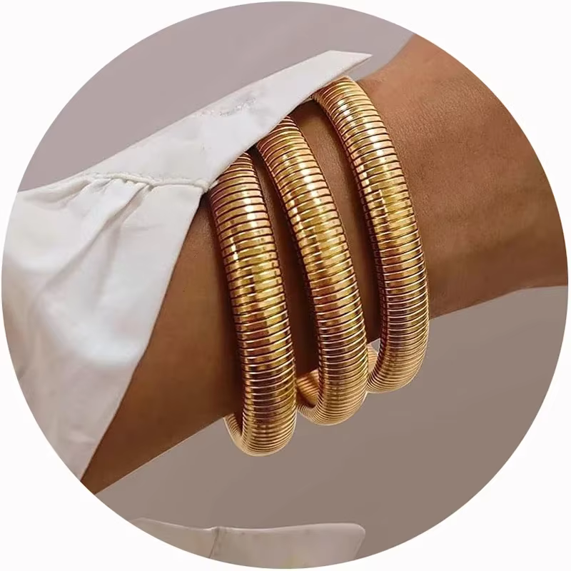 Bracelets Punk larges et épais pour femmes