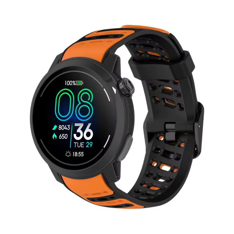 Bracelet en Silicone bicolore de 22mm pour Coros Pace Pro