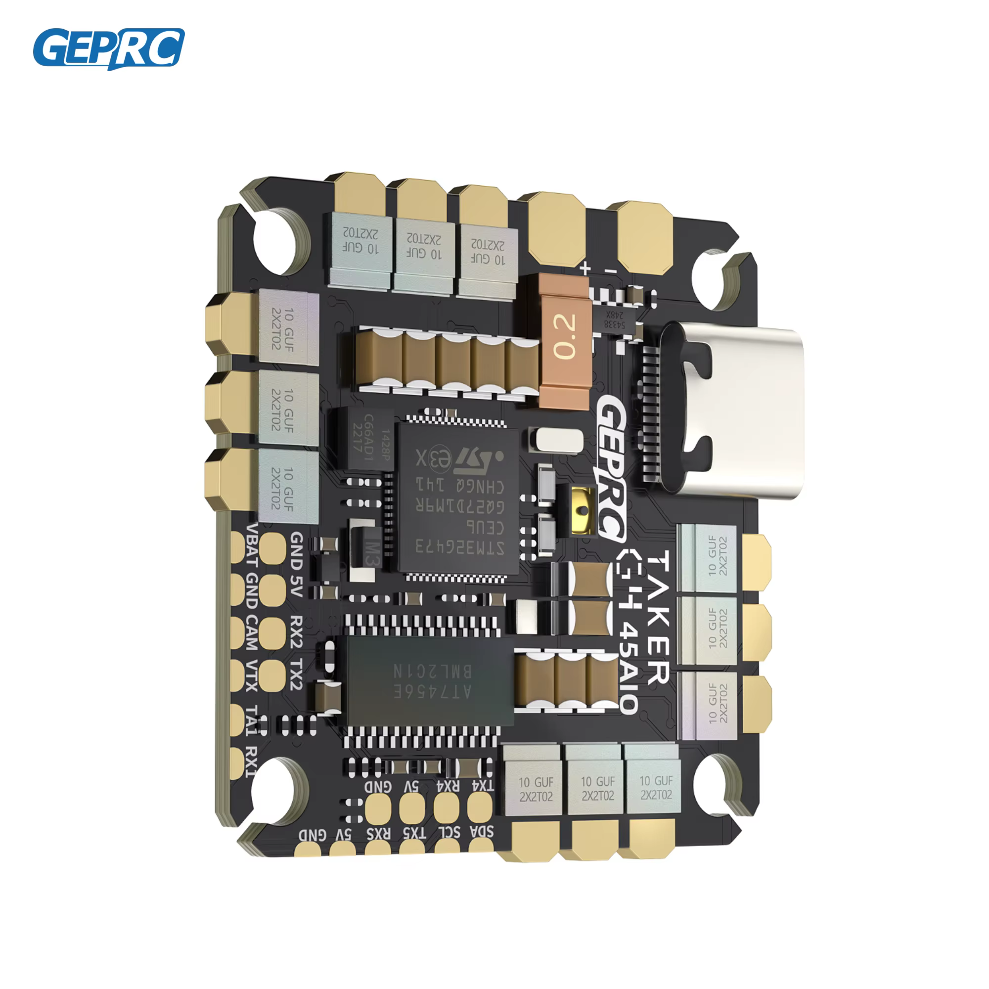 GEPRC-Contrôleur de Vol TAKER G4 45A AIO Baro OSD G473, BLHELIS 45A ESC FET Directement 2-6S pour FPV FreKouCinewhoop