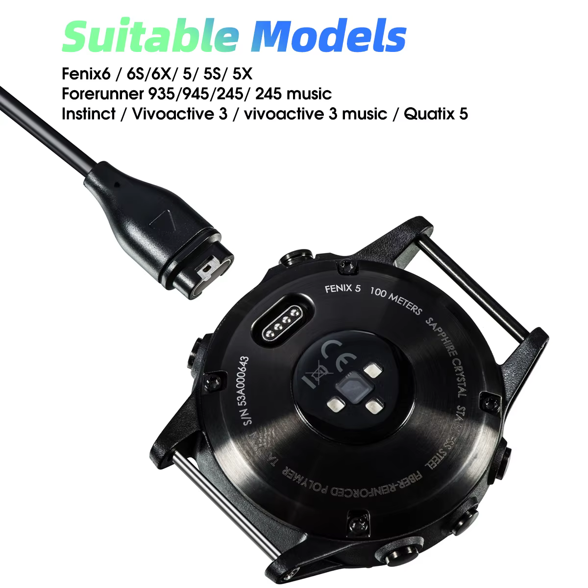 Chargeur pour Garmin Vivoactive 5/6