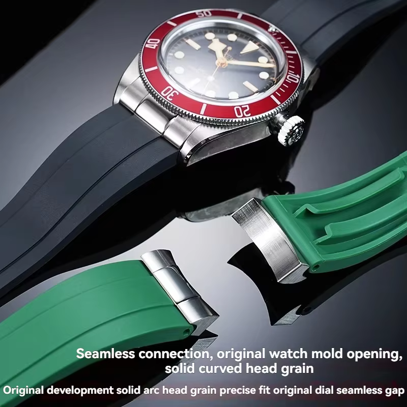 Bracelet en caoutchouc souple pour Tudor 39mm 1958 BB58 Black Bay Panda Pro