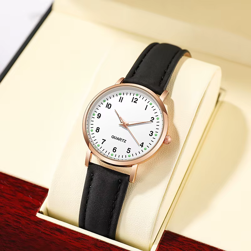 Montre de mode pour femmes ceinture en cuir montres dames de luxe analogique Quartz lumineux montre-bracelet horloge Relogio Feminino