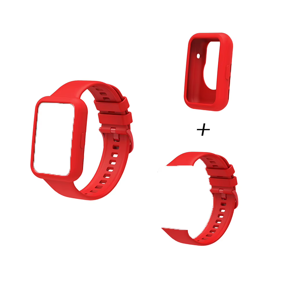 Coque et bracelet en silicone de haute qualité pour Huawei Watch Fit 2