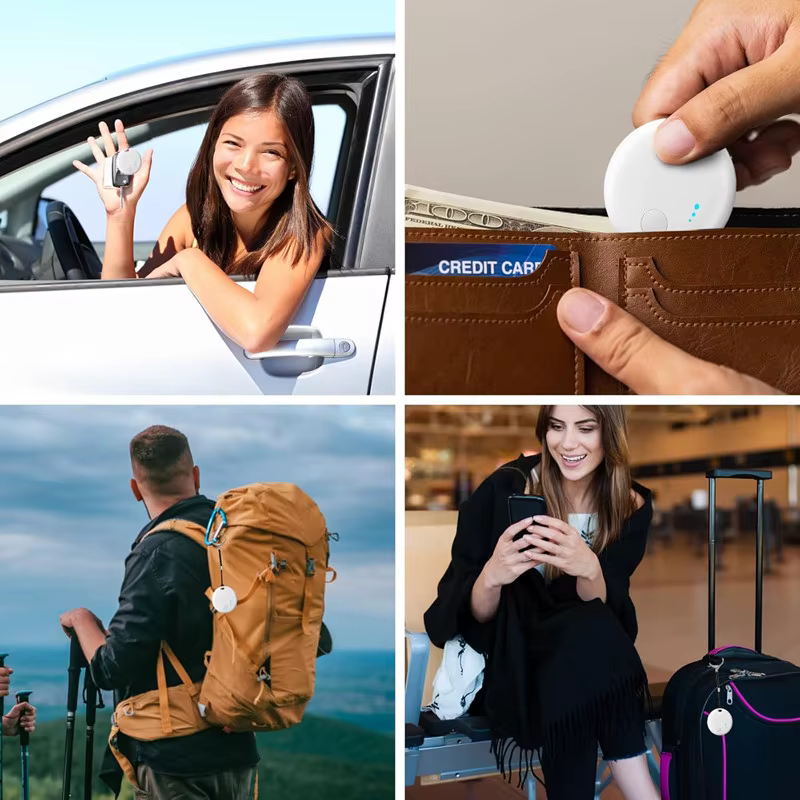 Étiquette de suivi aérien Android, étiquettes intelligentes Bluetooth, fonctionne avec Google Find Hub App, dispositif de localisation, détecteur d'articles pour clés, sac à dos de bagages
