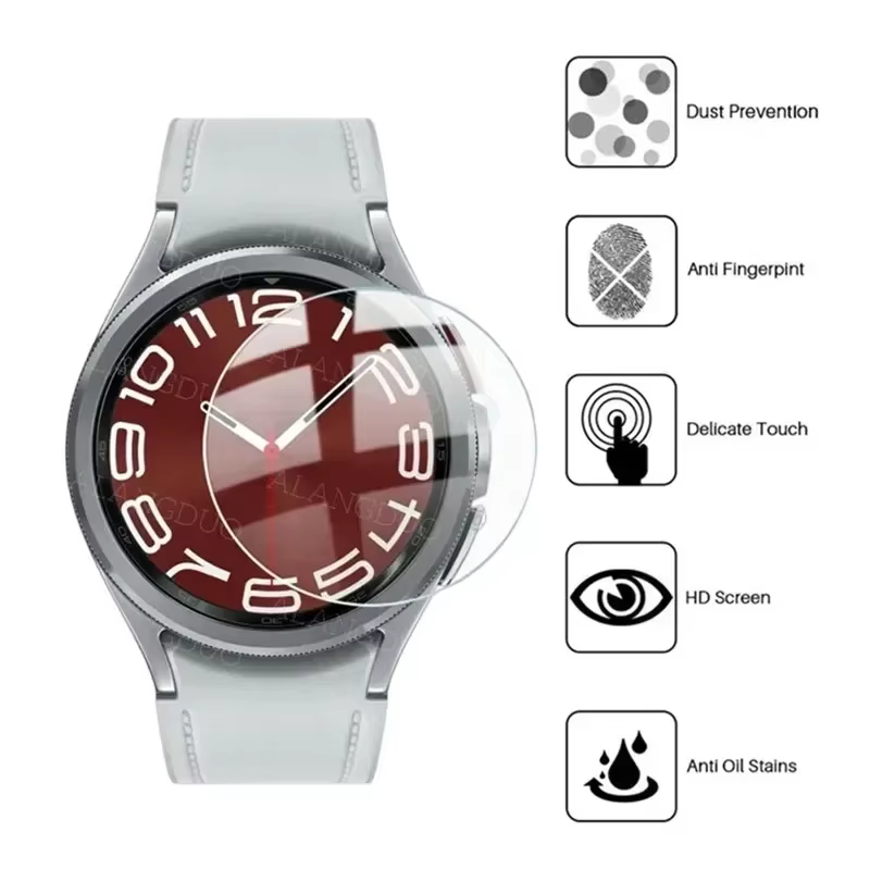 Verre trempé 9H pour Samsung Galaxy Watch 4 5 6 7 40/44mm classique 42/46mm montre 3 41/45mm Film anti-rayures protecteurs d'écran HD