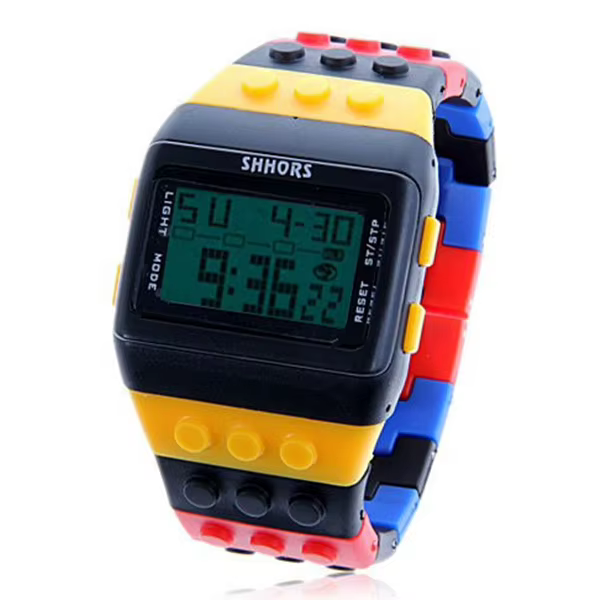 Mode arc-en-ciel montre femmes Led montres numériques SHHORS multifonction électronique