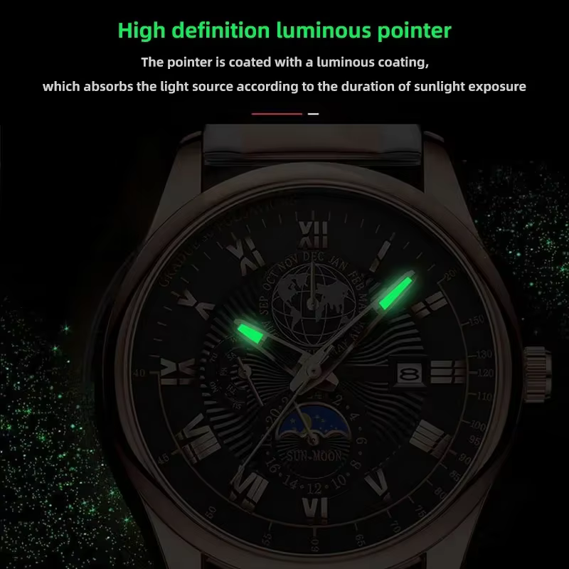 Montre à quartz de luxe pour homme