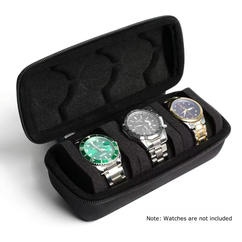 Étui de voyage pour montre avec 3 emplacements
