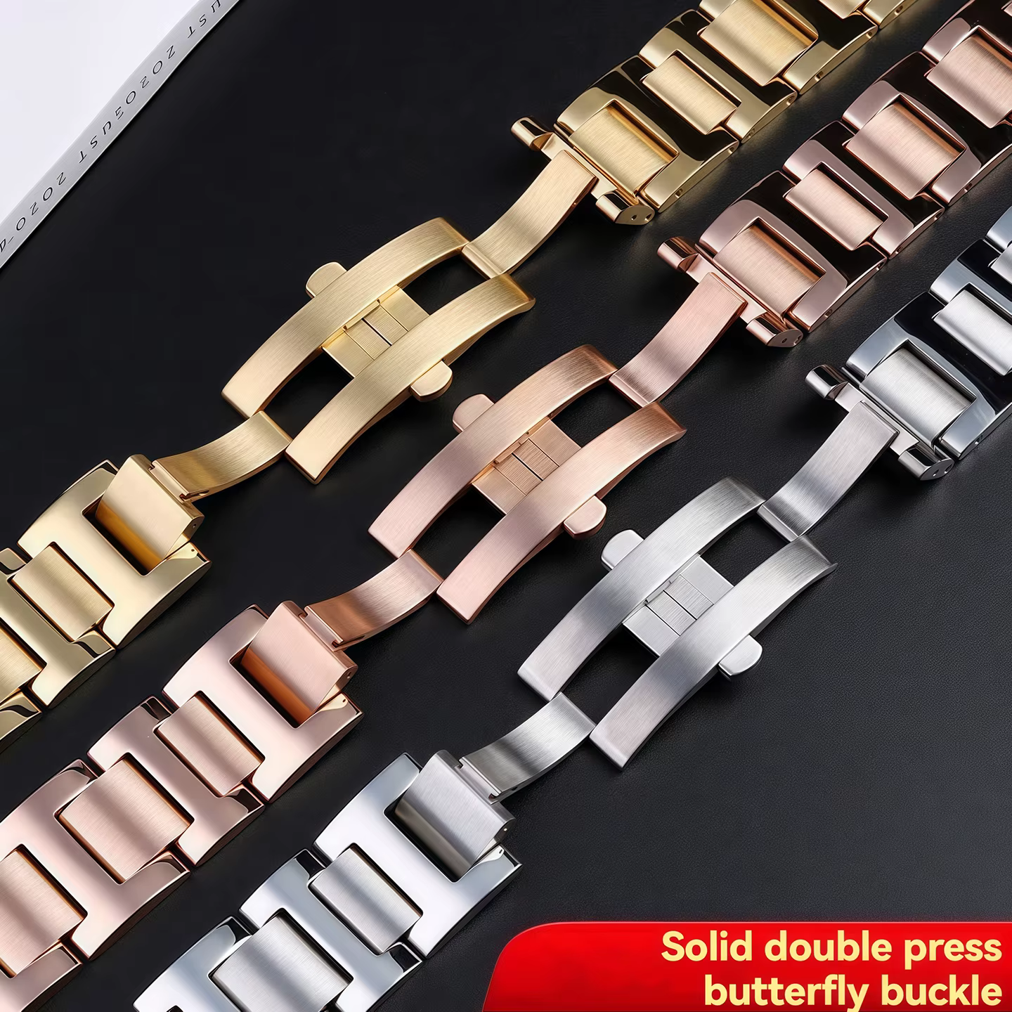 Pour Cartier série ballon bleu 14-8mm 16-8mm 18-11mm 20-12mm 22-14mm bracelet en métal convexe unisexe montre en acier