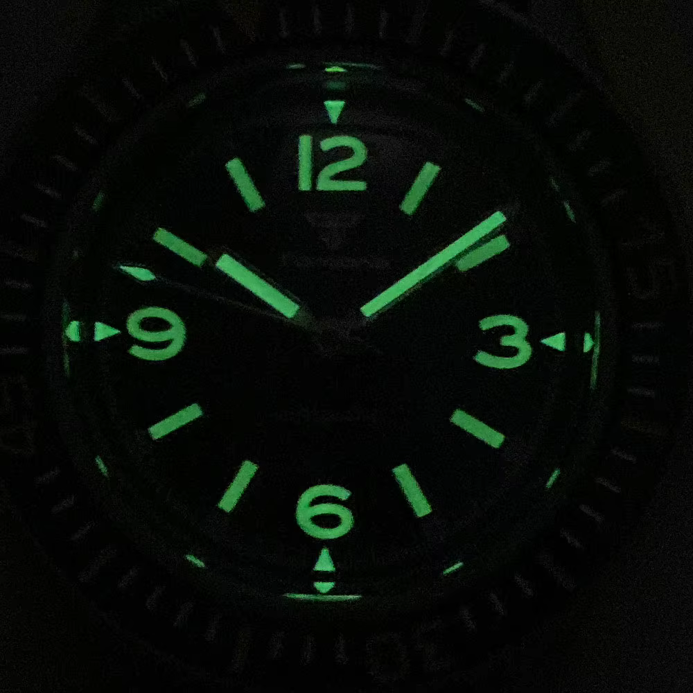 Nouveau Tandorio 40mm rétro 50 fêtes plongeur montres pour Miyota 8215 mouvement saphir cristal verre 200m étanche vert lume cadran