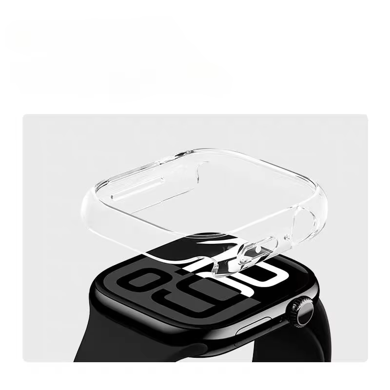 Étui transparent résistant aux chocs avec découpes pour Apple Watch Series 11