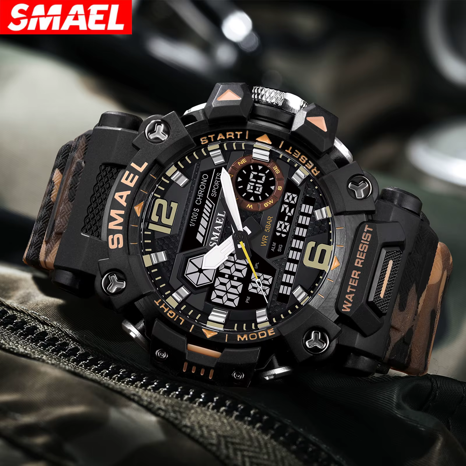 Montres militaires étanches à 50m pour hommes