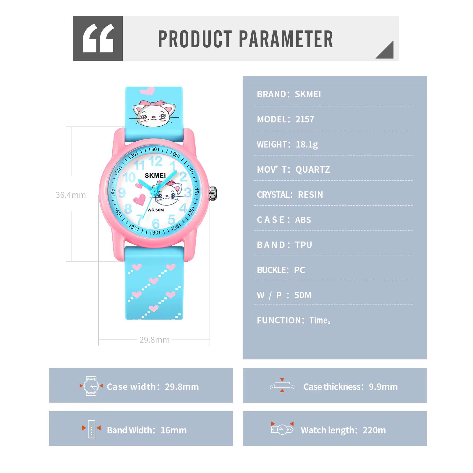 Montres de sport étanches pour enfants
