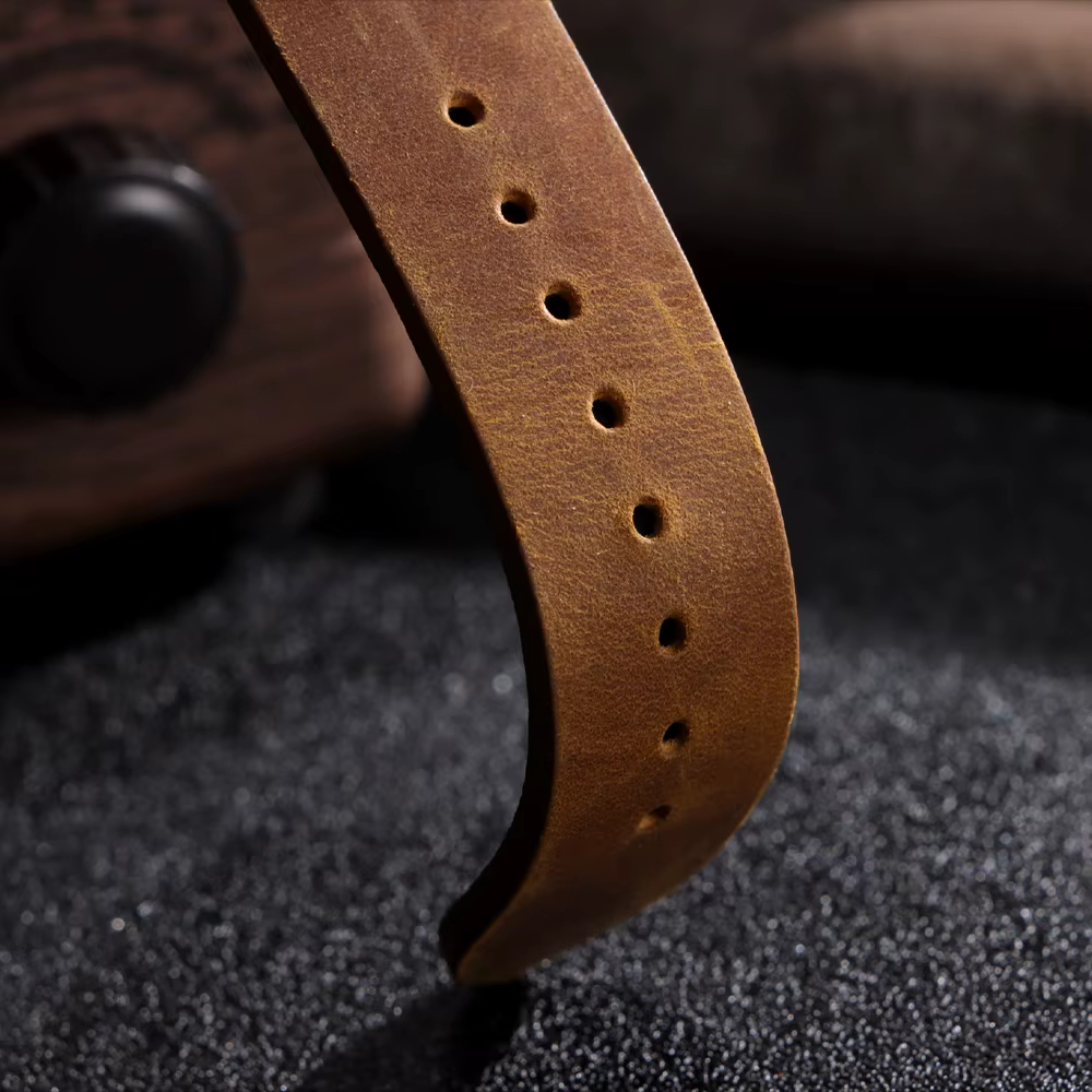 Bracelet de montre Vintage en cire d'huile