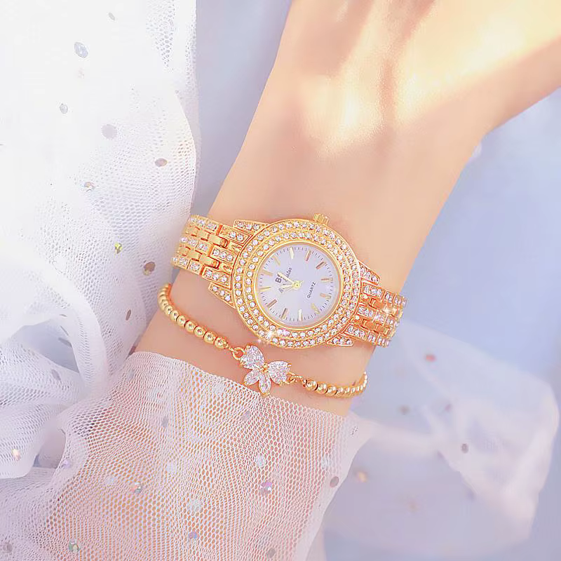 Bs Bee Sister Montre femmes avec Bracelet marque de luxe 2025 robe or Femme montres dames