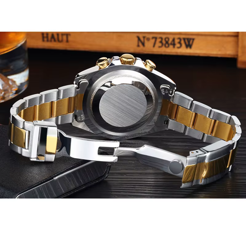 PAULAREIS P marque de luxe automatique auto vent montres mécaniques pour hommes en acier inoxydable décontracté