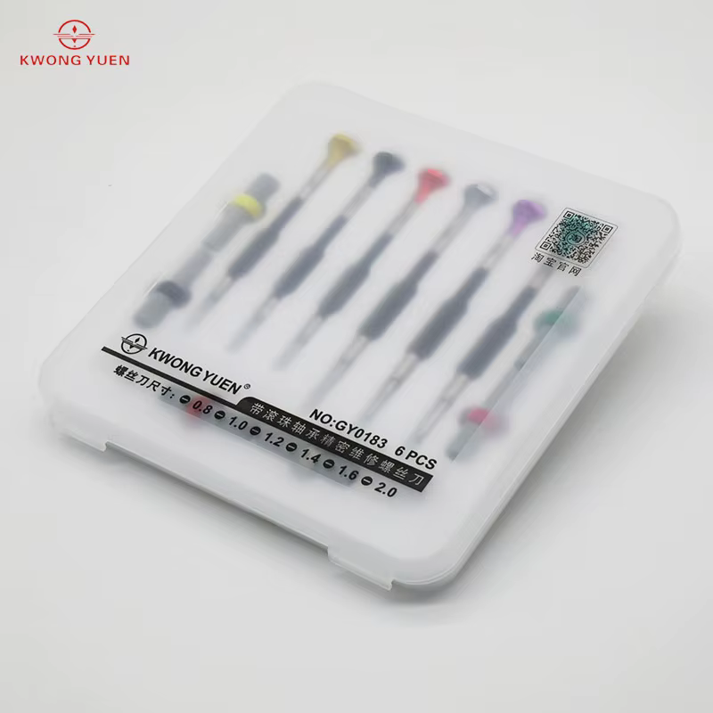 Kwong YUEN – Kit d'outils de réparation de montres avec tournevis à roulement à billes pour horlogers