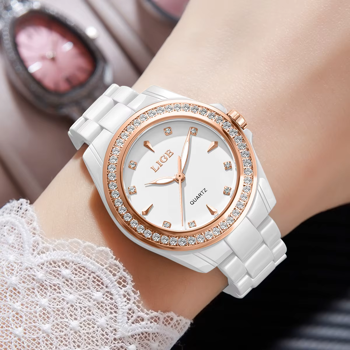 Montre à quartz LIGE TOP pour femme 2026