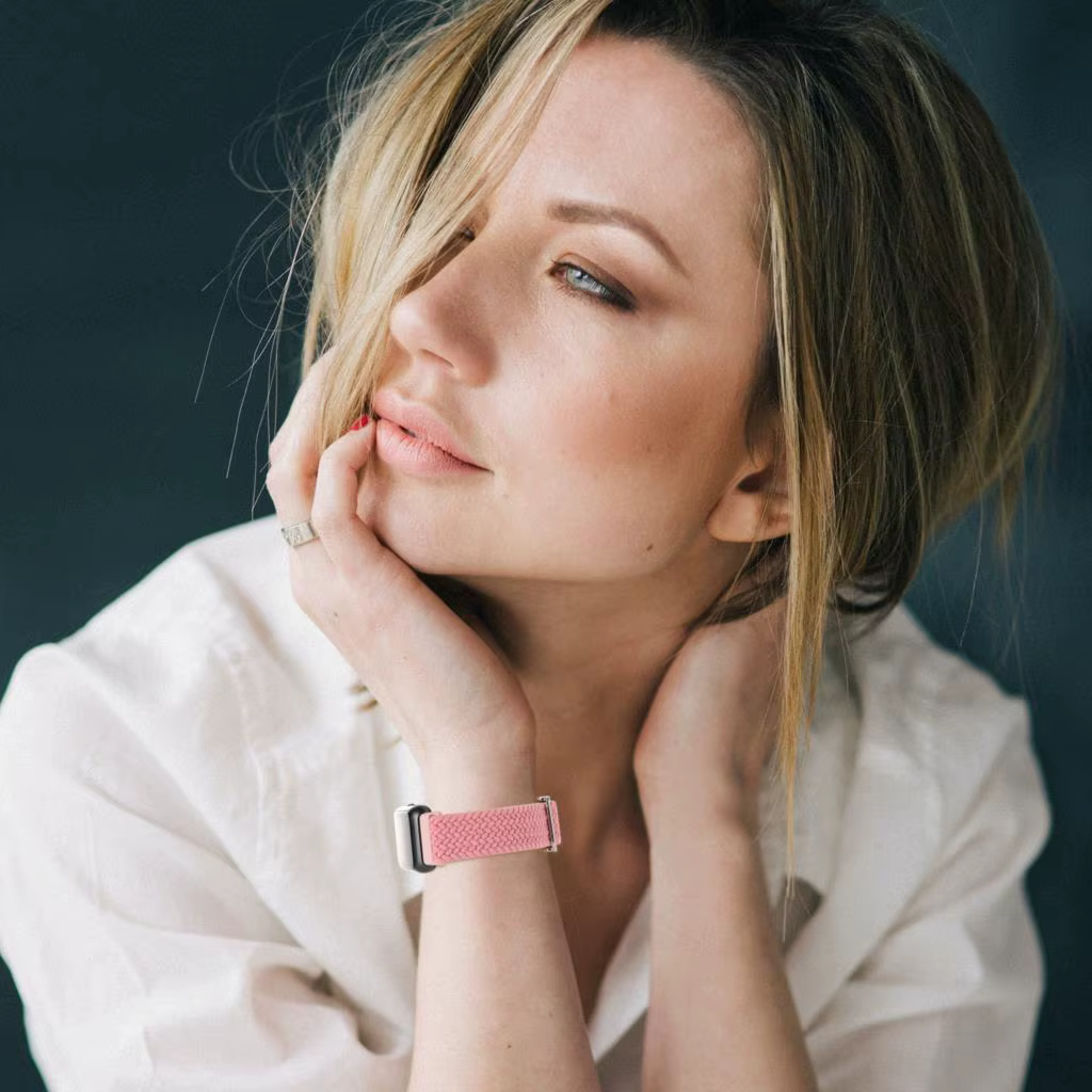 Bracelet tressé en nylon élastique pour Huawei Band 9