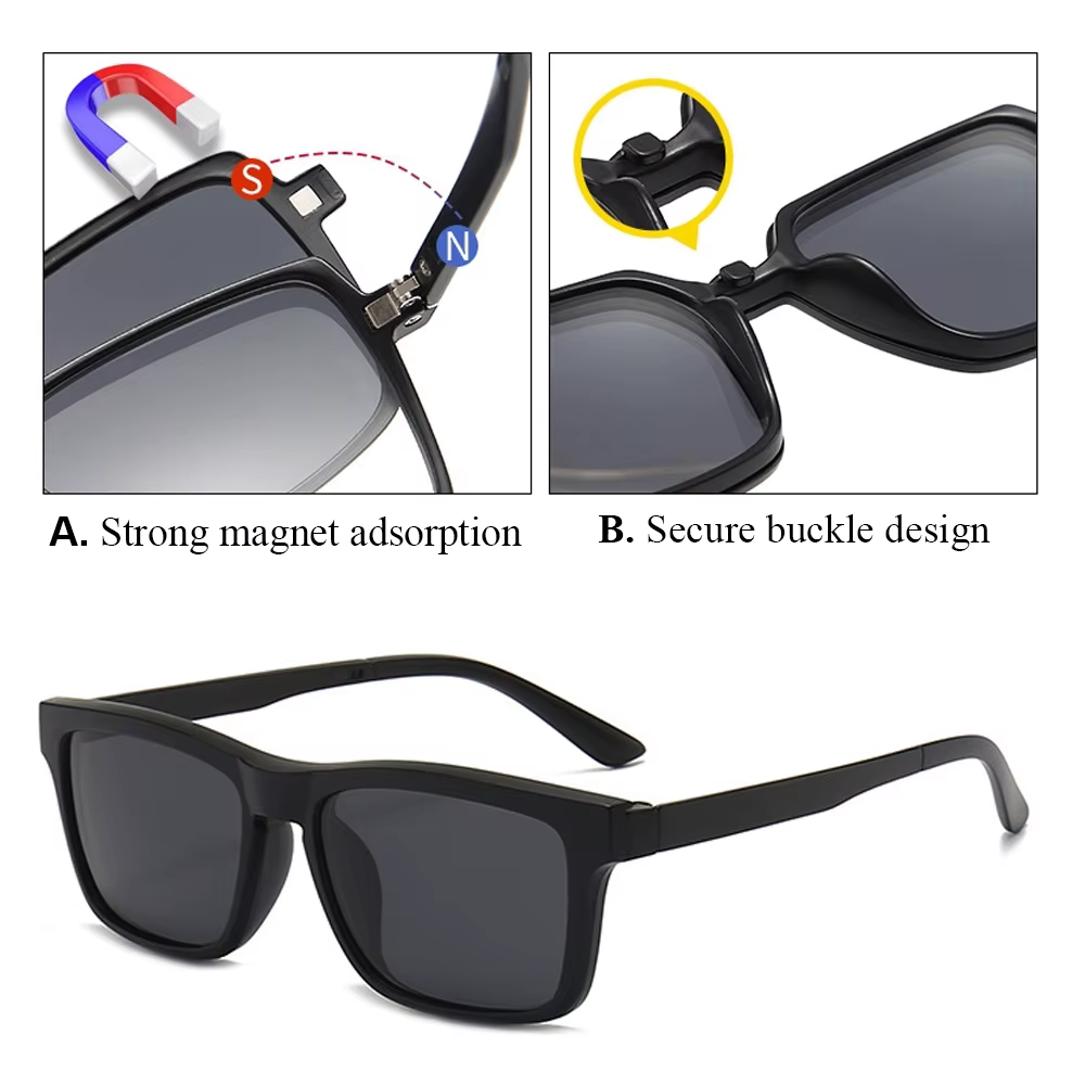 Lunettes de soleil polarisées pour tatouage, verres de Protection, lentille à Adsorption magnétique, filtre de tatouage réfléchissant, accessoires