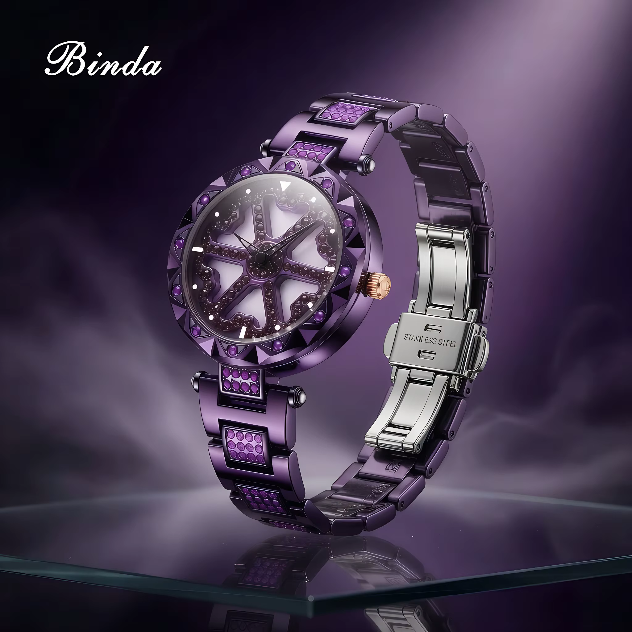 Montre à quartz Binda de luxe pour femme