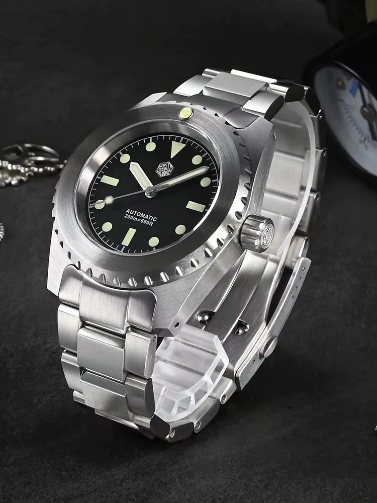 San Martin-Montre de Plongée Rétro pour Homme