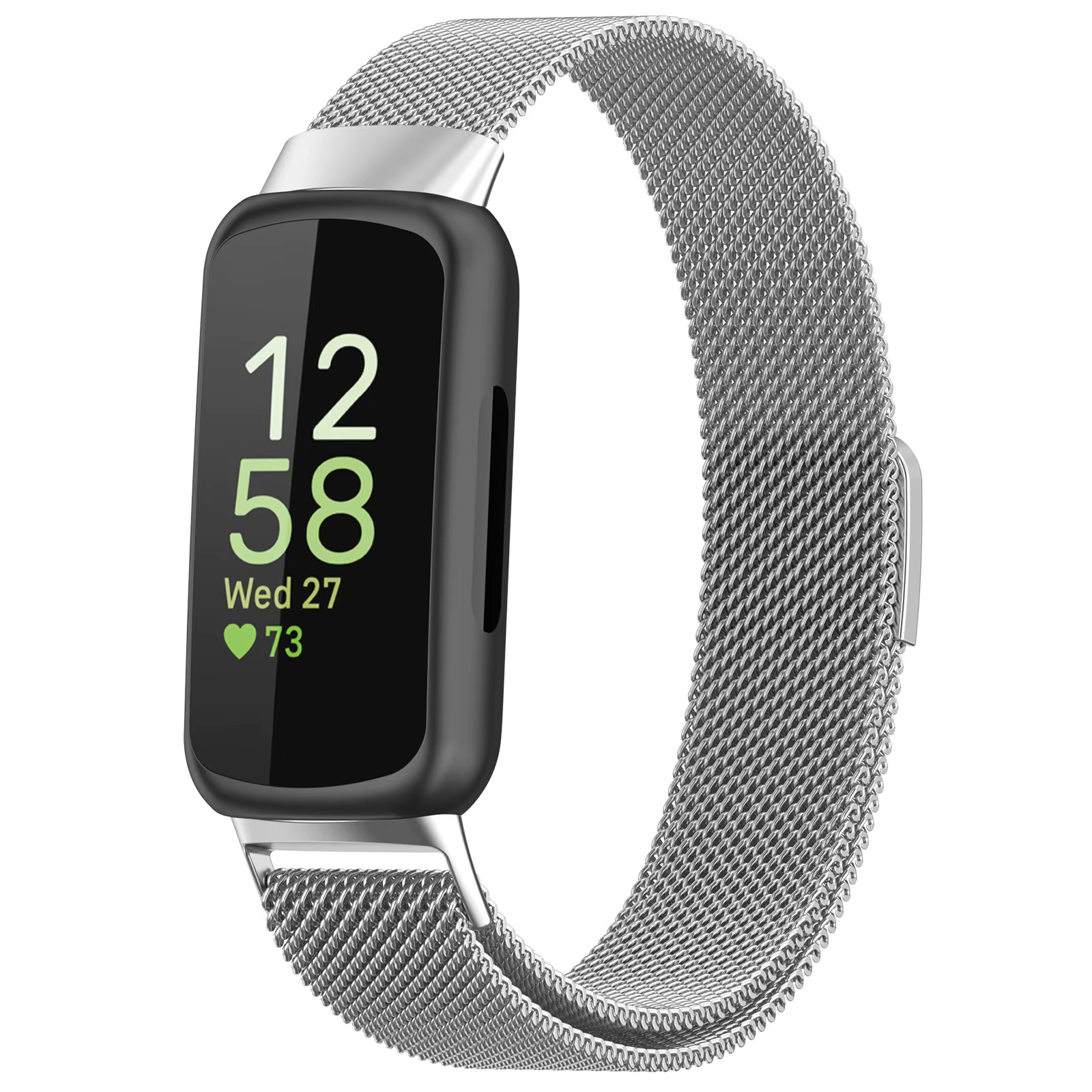 Bracelet magnétique en métal pour Fitbit inspire 3