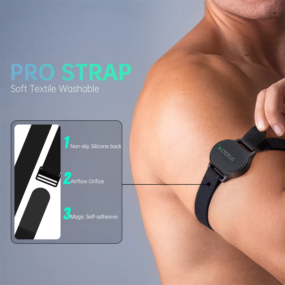CYCPLUS capteur de fréquence cardiaque brassard poignet ceinture pectorale Bluetooth ANT + moniteur de Fitness pour Garmin Wahoo GPS ordinateur de vélo
