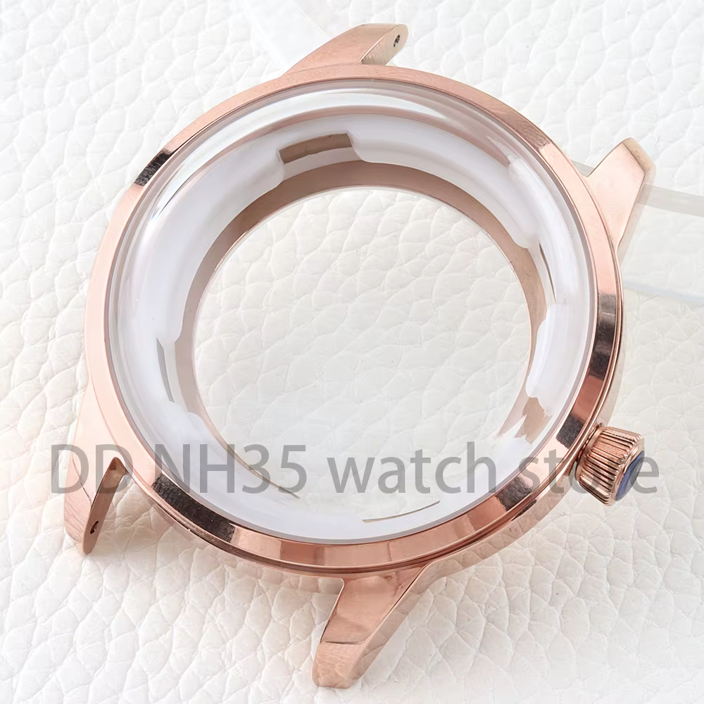 Boîtier de montre en verre arqué 40mm Nh35
