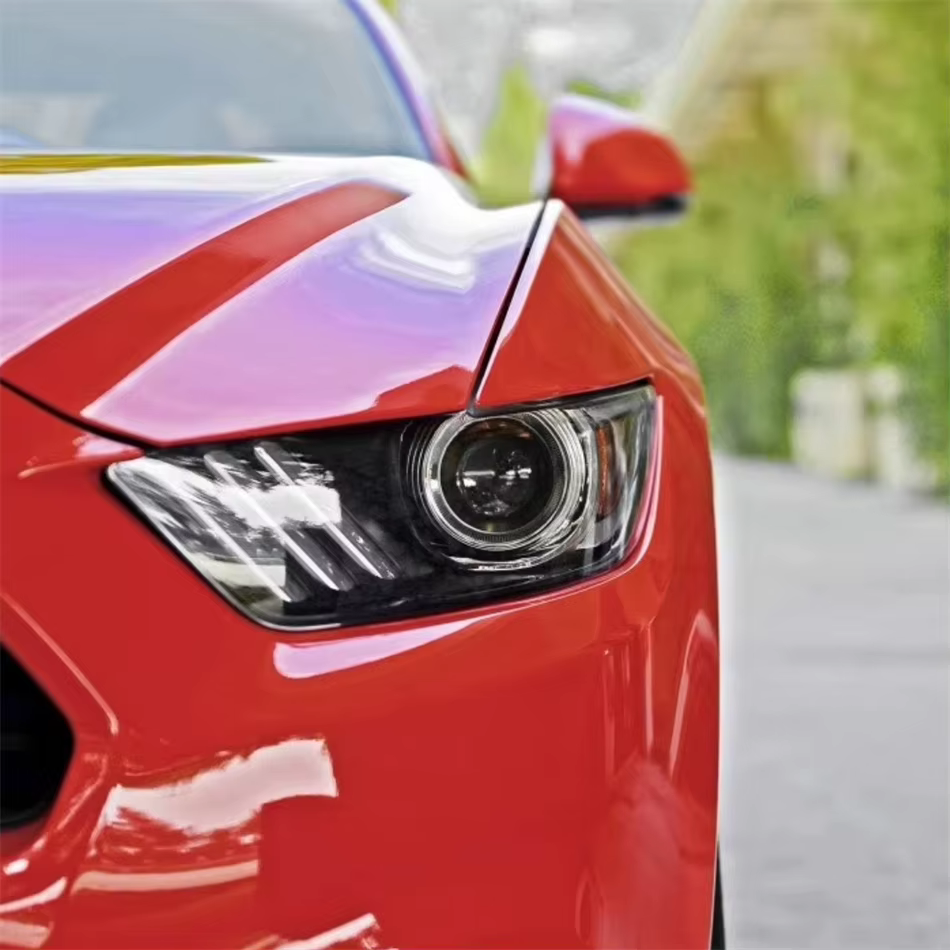 Pour Ford Mustang 2015 2016 2017 accessoires de véhicule abat-jour phare en verre voiture avant phare lentille couverture lumières coque