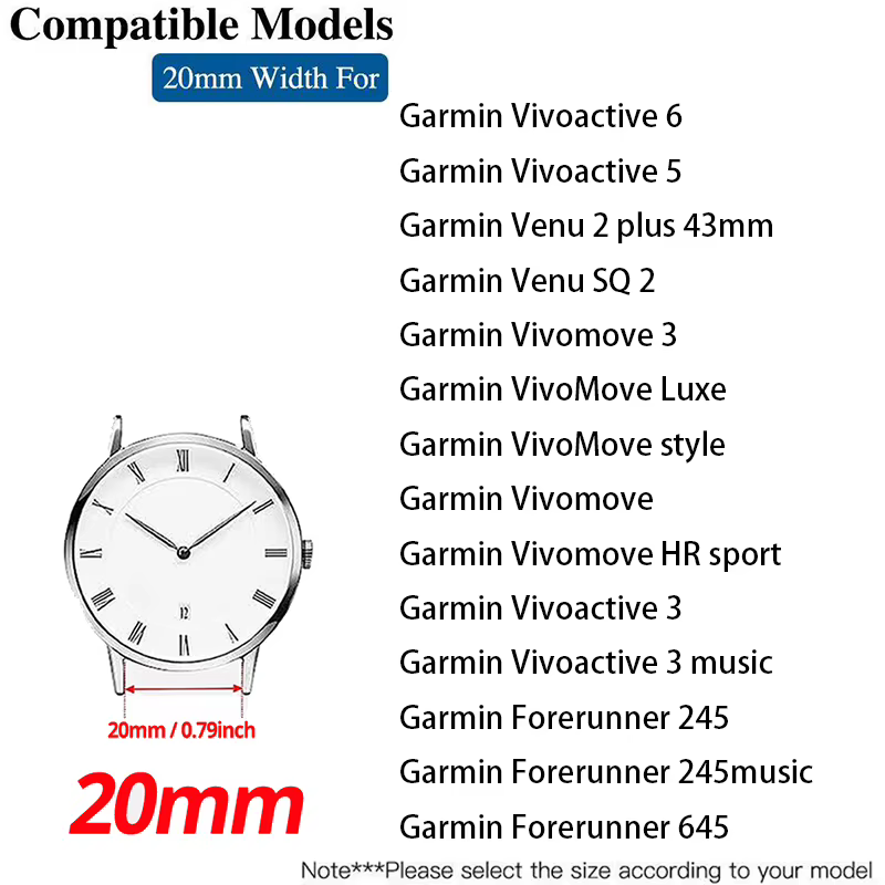 Bracelet en diamant pour Garmin Vivoactive 6 5 3