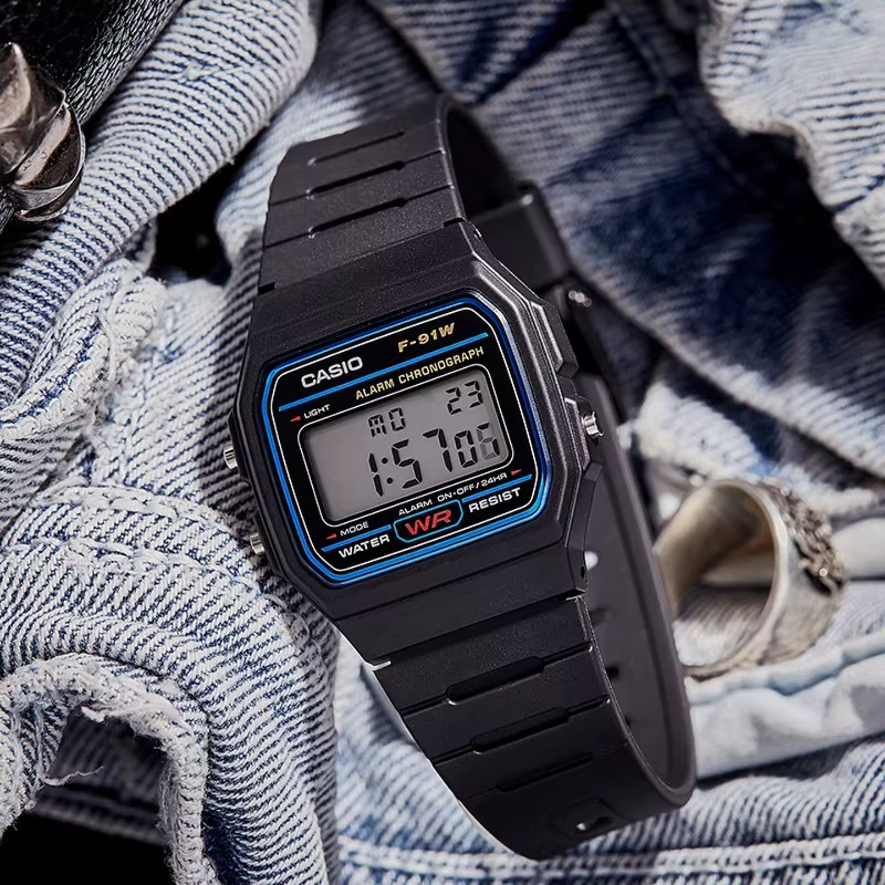 Montre électronique classique vintage Casio F-91W