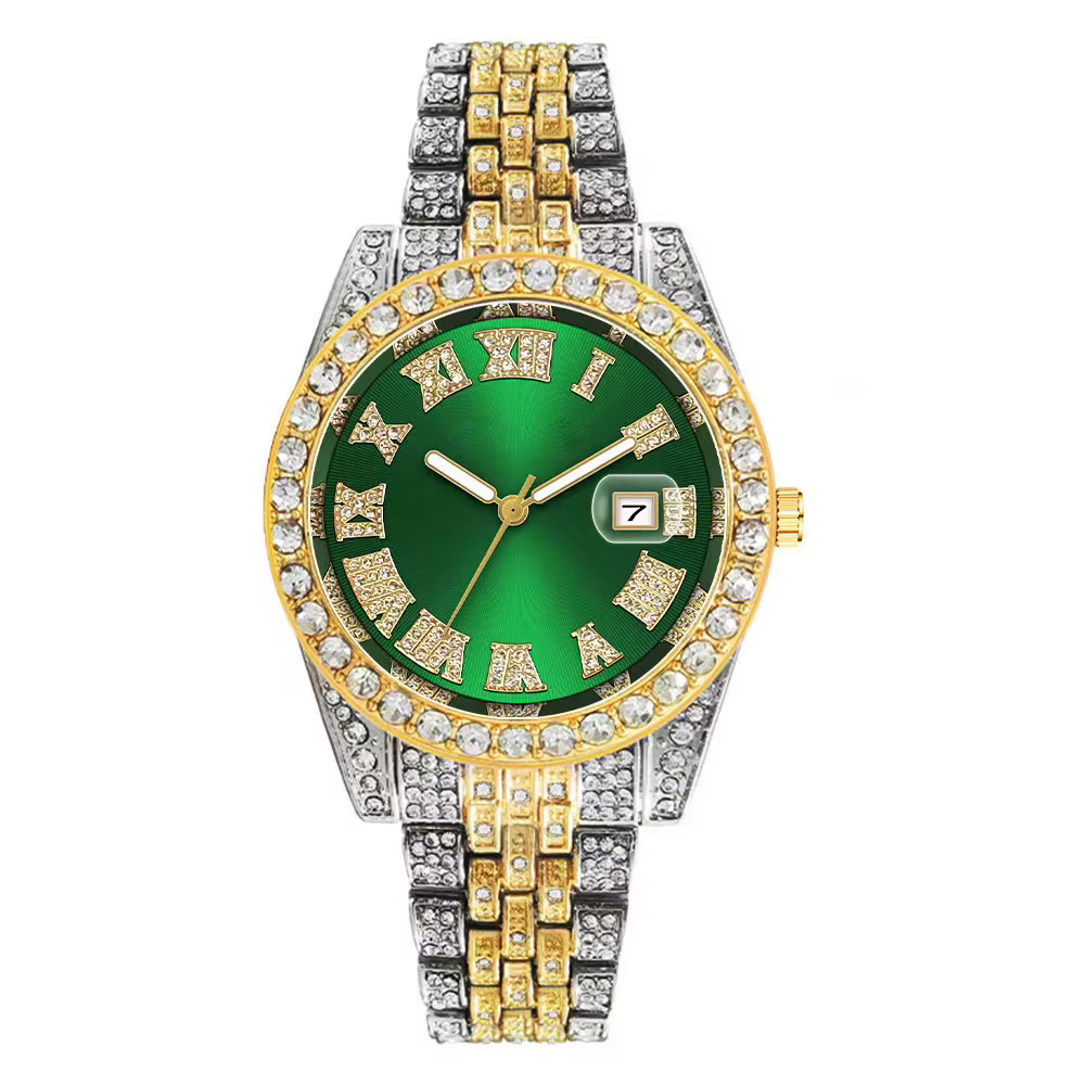 Nouvelle Montre de Luxe Diamantée pour Hommes et Femmes