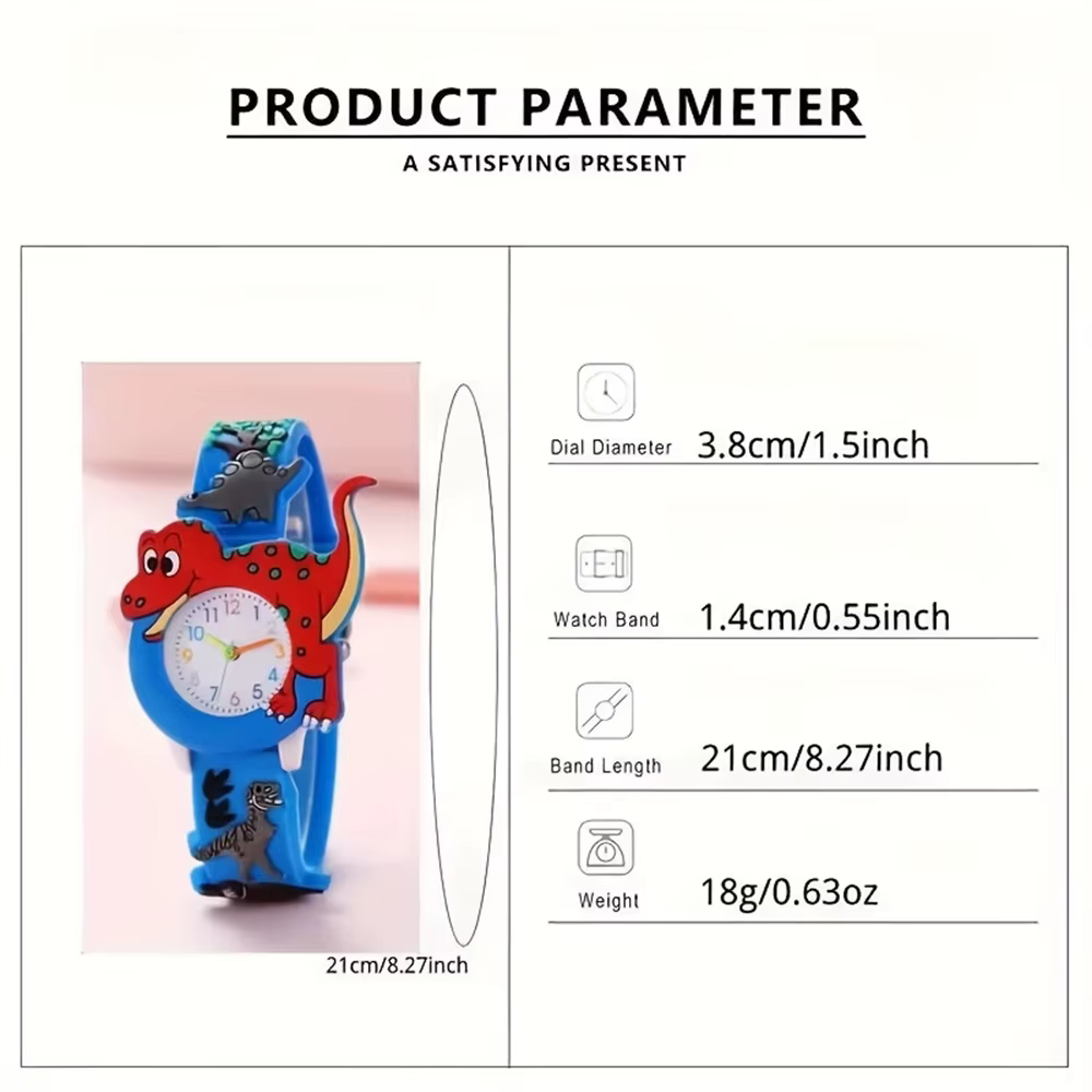Montre à quartz en silicone pour enfants