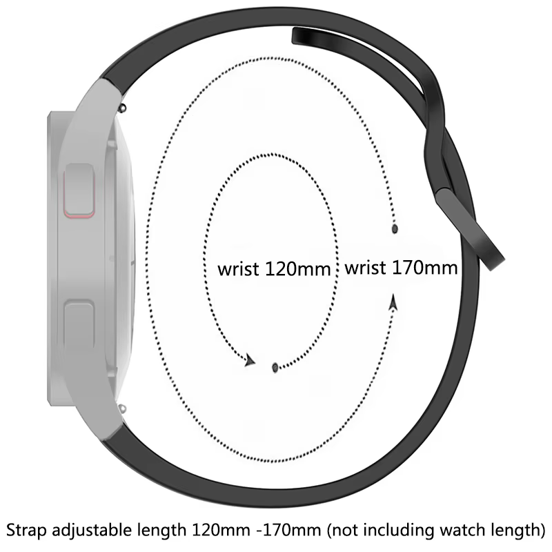 Bracelet en caoutchouc pour Samsung Galaxy Watch 4