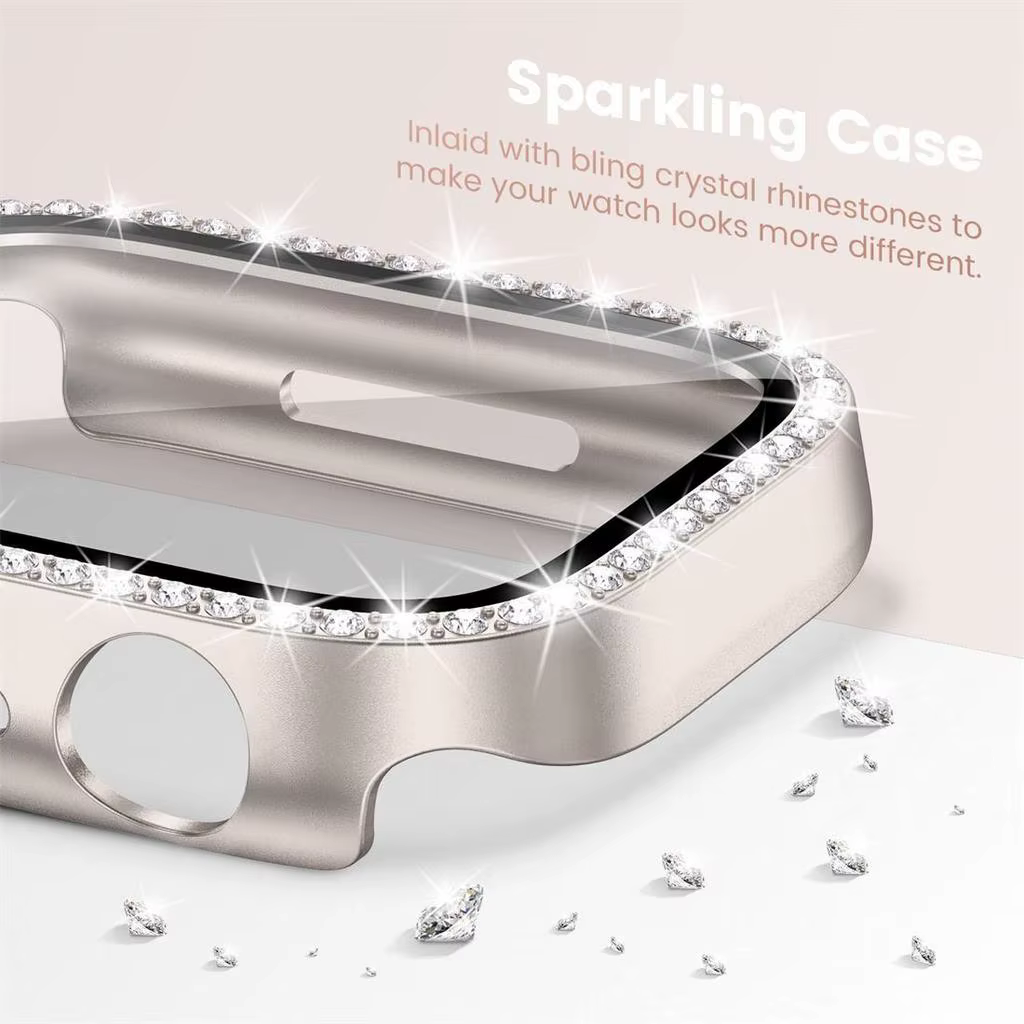 2in1 boucle milanaise + étui pour montre Redmi 6 5 4 3Active 3Lite diamant couverture + bracelet